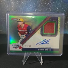2024 Bowman’s Best Green Refractor Auto /99 Gavin Cross #FGRA-GC Royals