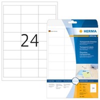 Herma 4681 Etiketten A4 66X33,8Mm 600 StüCk Selbstklebend Transparent Matt