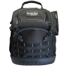 BOULDER BAG 80-Pocket Tool Bag BACKPACK - Heavy Duty Electricians Tool Back P...