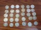 Mercury Dime Lot Of 30. 1920 To 1945 S & D Mints