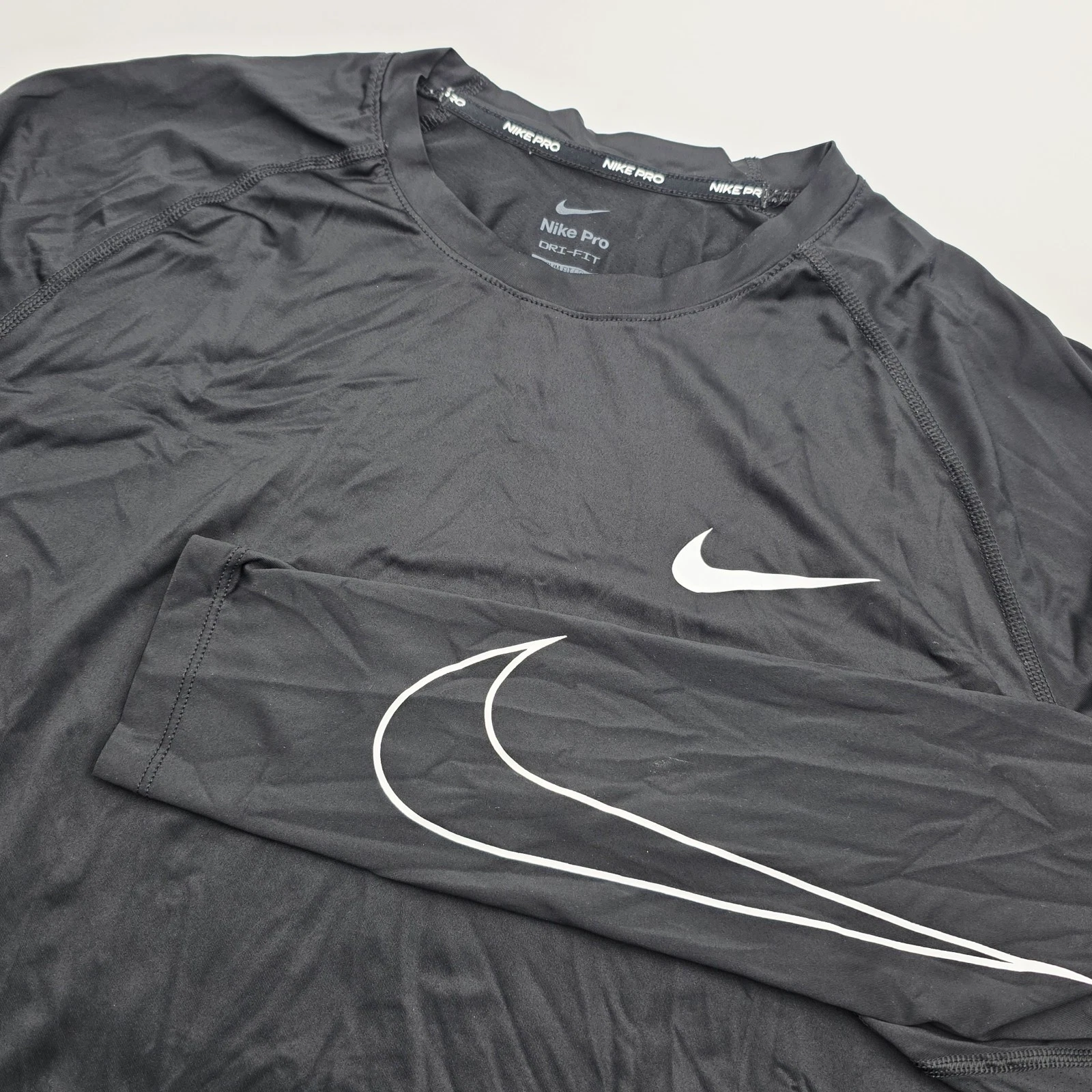Nike PRO Dri-FIT Men's XL Black Slim Fit Long Sleeve Training DD1980-010