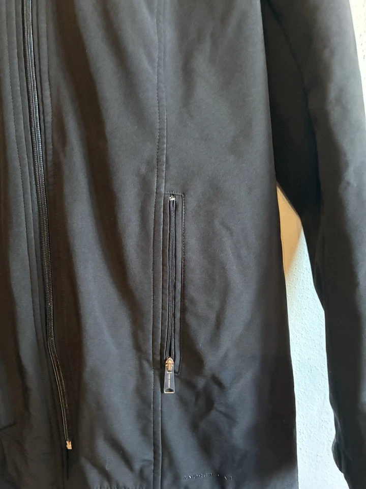 Abrigo Chaqueta con Capucha Andrew Marc Mujer Negro Softshell Talla M Foto 2 de 4