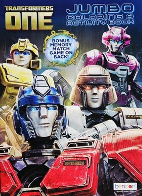 Transformers One Jumbo Coloring & Activity Book Puzzles Games & Pages to Color