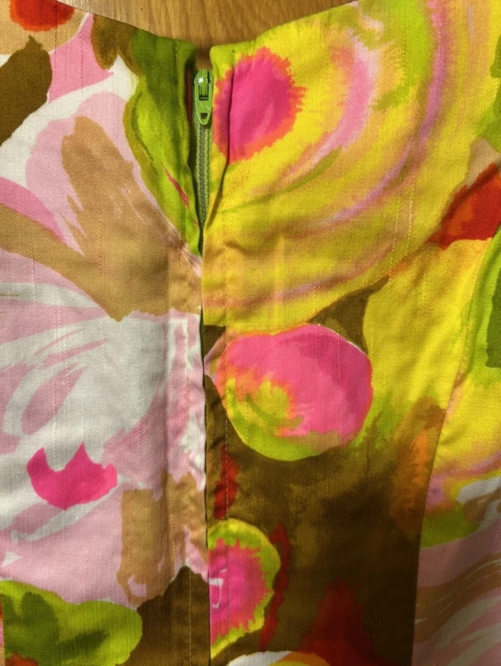 Traje de juego vintage para mujer con flores sin mangas de Alice of California - talla mediana Foto 4 de 4