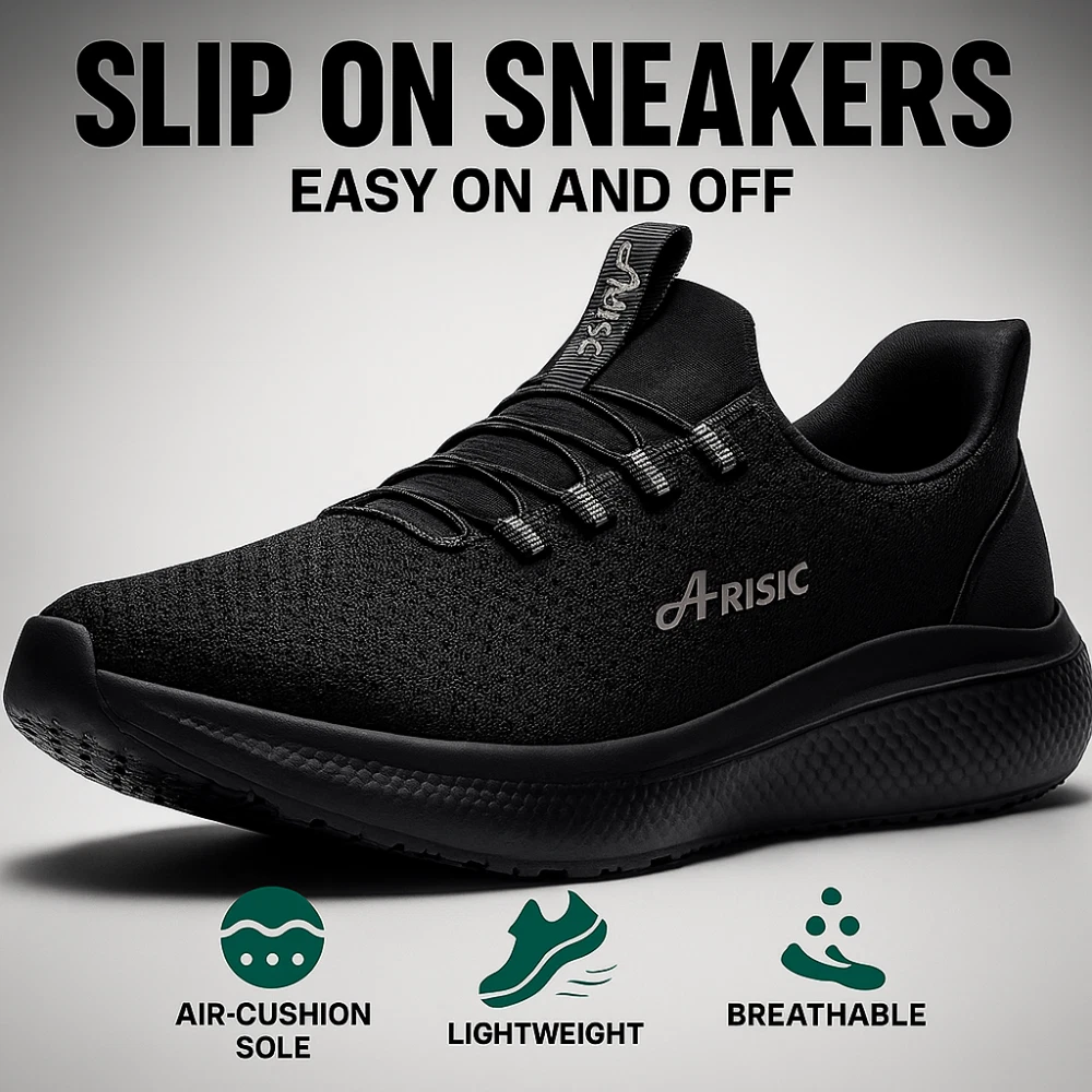 Mens Non Slip Work Shoes Lightweight Slip On Food Service Restaurant Sneakers
Opens in a new window
