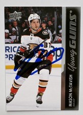 MASON MCTAVISH SIGNED YOUNG GUNS ROOKIE AUTOGRAPH ANAHEIM DUCKS