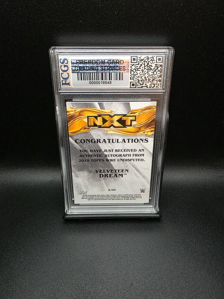 Velveteen Dream #A-VD (2019) Topps WWE Undisputed Auto Bronze /99 - Graded 10 - Image 2 of 2