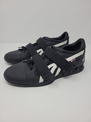 Do-Win Weightlifting Shoes Mens Size 12 Black White Athletic Gym Training Straps
