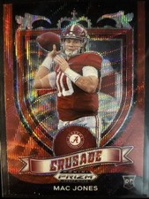 MAC JONES 2021 PRIZM CRUSADE Red Wave PRIZM ROOKIE  #170  PATRIOTS 49ers Jags