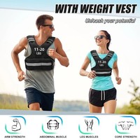 Adjustable Weighted Training Vest Running Weight Loss Gear Strength Fitness Pro