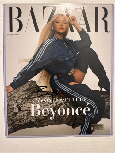 Beyoncé Autographed Bazaar Mag Cover Photo W/Coa | eBay