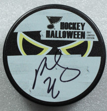 St. Louis Blues Paul Stastny Signed Autographed 2017 Happy Halloween Fund Puck