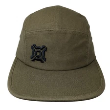 The Classics Yupoong Slideback 5 Panel Hat Green One Size Embroidered