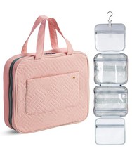Ms. pen- Travel Toiletry Bag Organizers, Baby Pink, Makeup Travel Bag for Toi...
