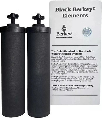 U63400 Berkey Authentic Black BB92 Water replacement Filters For Berkey  G1N
