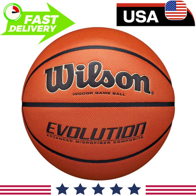 Wilson Evolution 29.5'' Indoor Game Basketball Official Size Composite Leather US