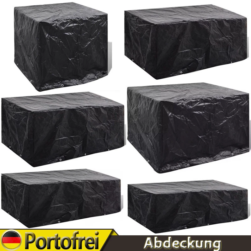 MARKENLOS Gartenmöbel Abdeckplane Möbelbezug Schutzhülle Gartentisch Abdeckung Wetterfest