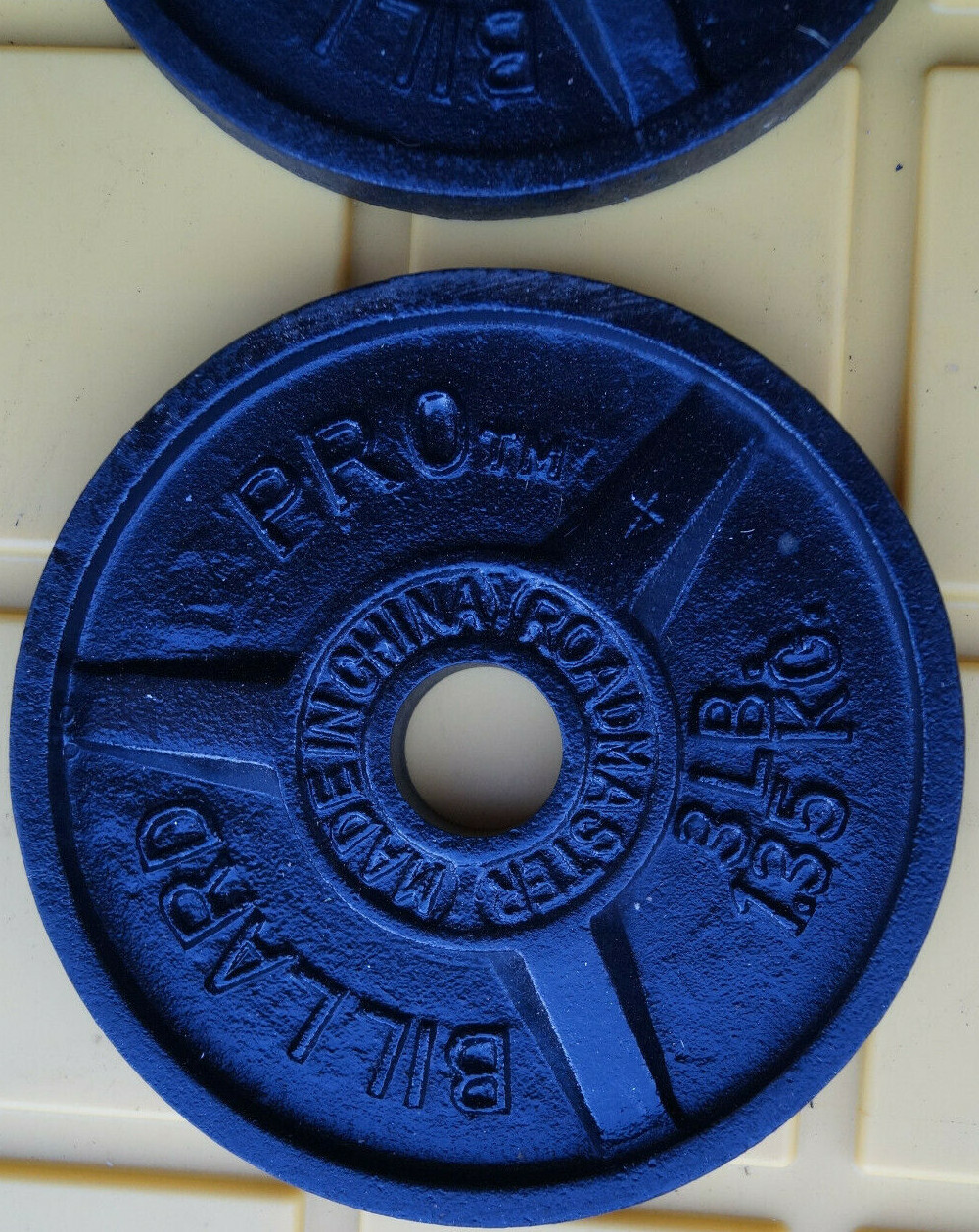 Vintage Billard Barbell Weight Plate 3lb Made In USA