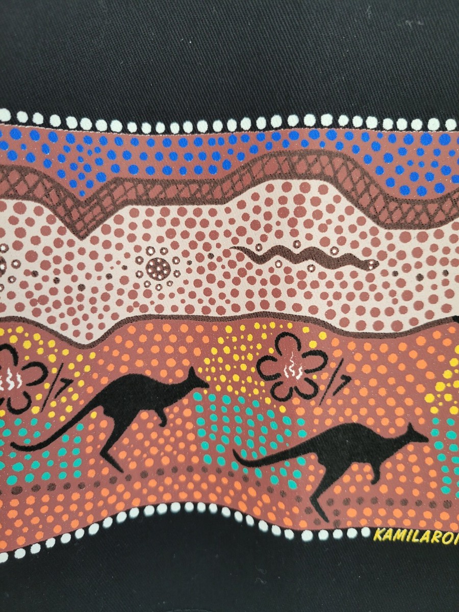 Bulurru Authentic Aboriginal Art Panel 8 x 25 inches - NEW