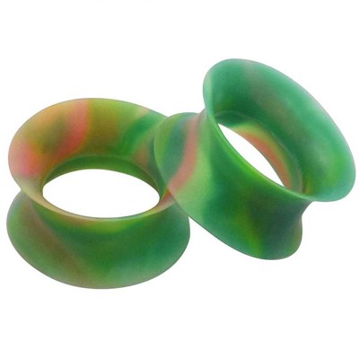 1 pair Thin Flexible Silicone Ear Gauges Tunnels Plugs Ear Plug Jewelry Earlets