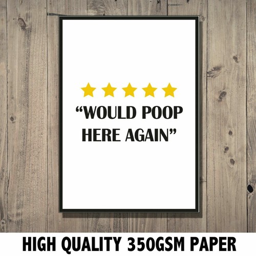 Bathroom Wall Art, Bathroom Prints, Bathroom Pictures Decor Funny Quote Art Gift - Picture 2 of 15
