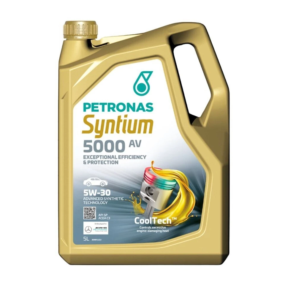 Huile moteur 5W-30 Syntium 5000 AV 5L PETRONAS - Photo 1/1