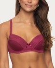Jezebel Women's Lace-Trim Underwire Contour Bra J5820 SZ 32D Burgundy NWOT