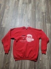 VTG Christmas Sweatshirt Mends XL Red Fruit of the Loom Made in USA Colorado