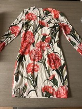 Dolce & Gabbana Floral Charmeuse Mini Dress