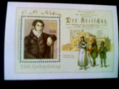 BRIEFMARKEN DDR 1986 C.M.v.WEBER - FREISCHÜTZ -
