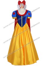 Snow White Adult Princess Dress Halloween Party Women's Fancy Dress Costume