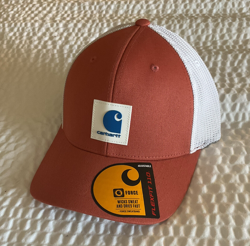 NEW Rare Carhartt Rugged Flex Twill Mesh-Back Cap Terracotta