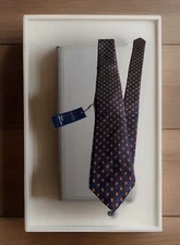 Daniel Cremieux Extra Long Paisley Made In Italy 100% Silk Necktie 3”wide NWT