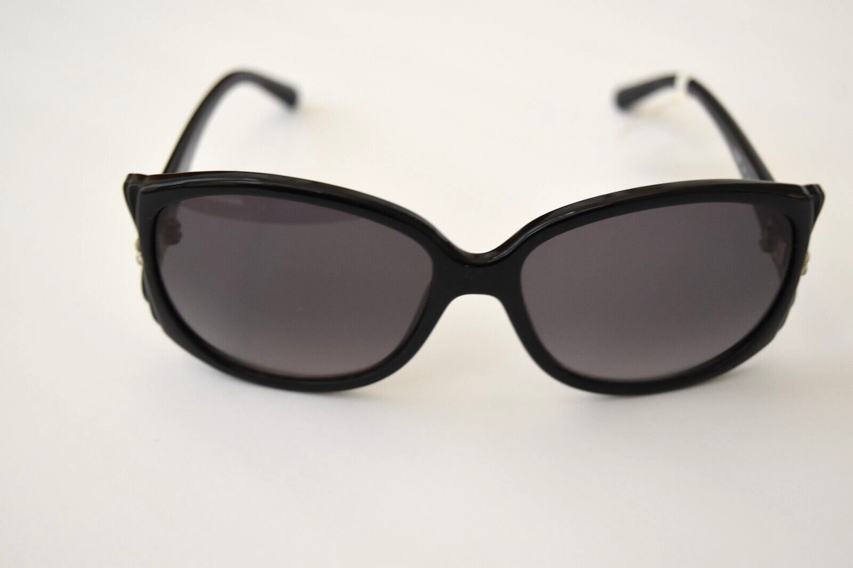 Valentino Authentic Black Crystals V616SR 001 58-16-130 Sunglasses