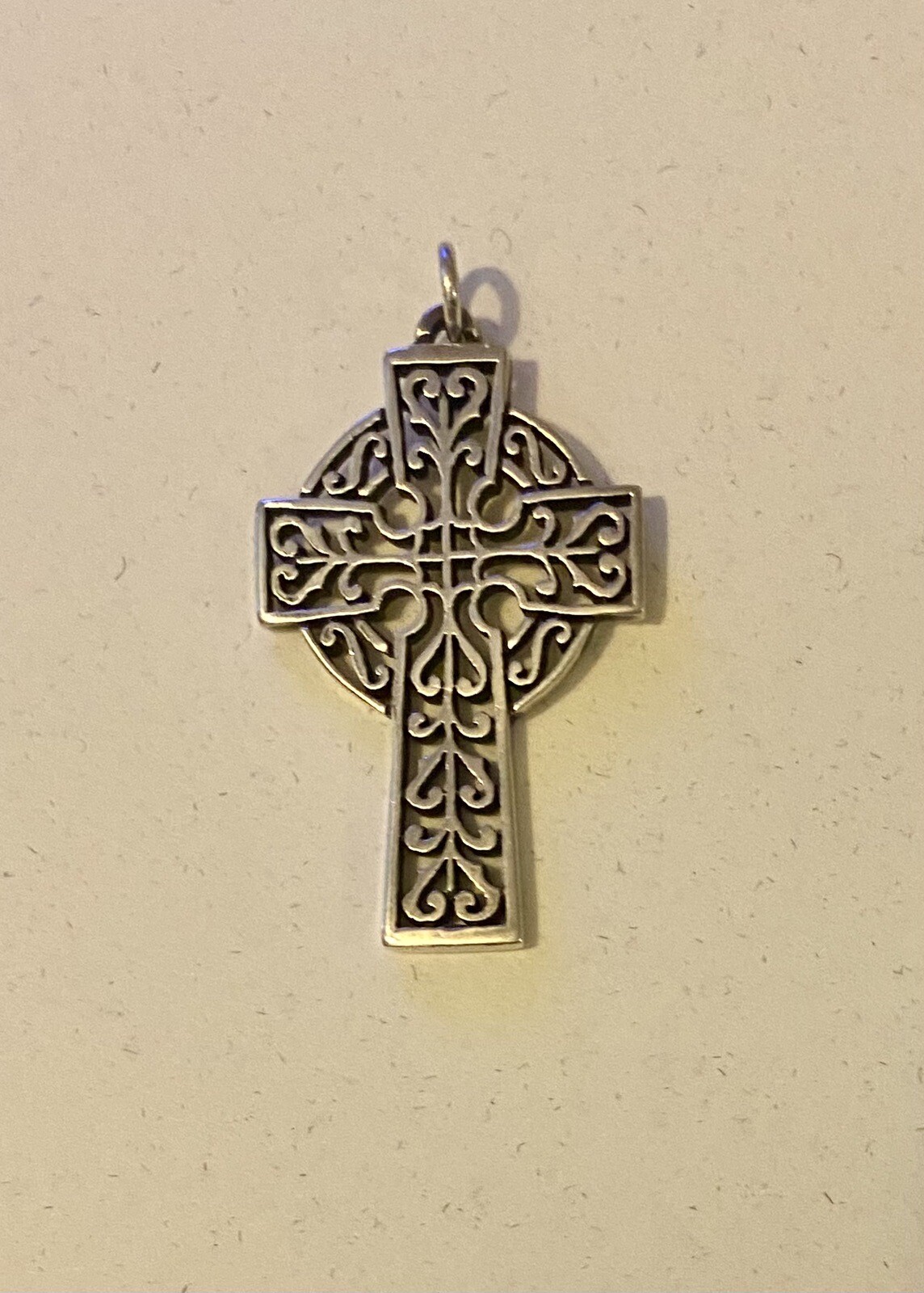 Retired James Avery Openwork Celtic Cross Pendant - image 4