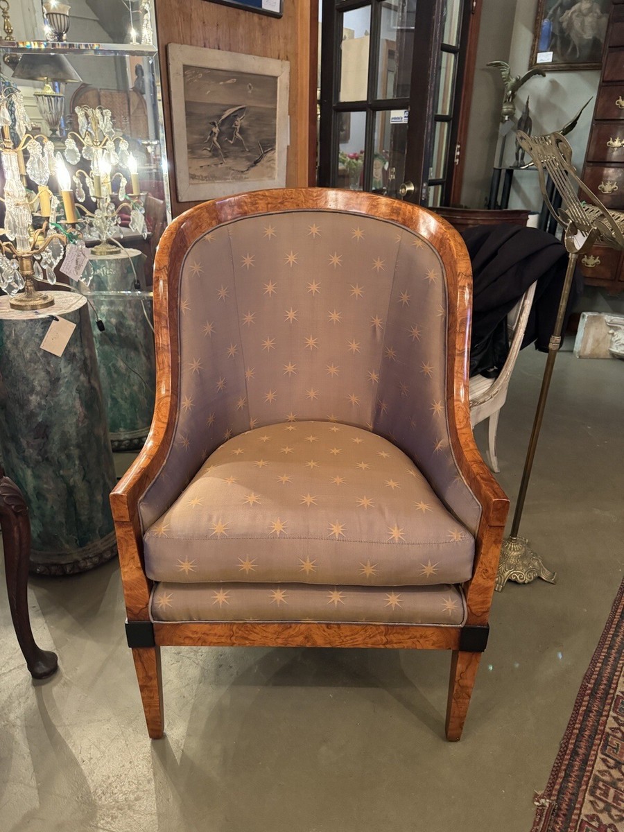 Vintage William Switzer Fine Furniture Upholstered Sloped