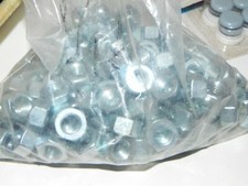 140)  7/16"-14 Hex Head Nuts, Coarse Zink Coated, Grade 2