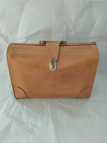Lifton Vintage Briefcase, Doctor's Bag Top Grain C