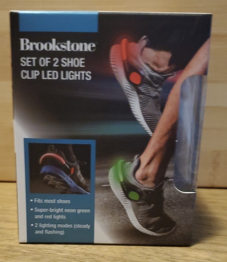 New Brookstone Set of 2 Shoe Clip LED Lights eBay