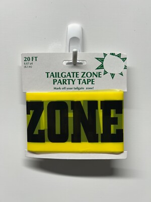 Football Party Supplies - 20ft Tailgate Zone Party Tape