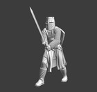 Northern Crusades Miniature Medieval Order Crusader Foot Knight Infantry 3D 28mm