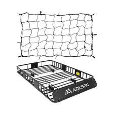 ARKSEN 64 x 39 x 6 Inch Universal 250LB Heavy Duty Roof Rack Cargo with Cargo...