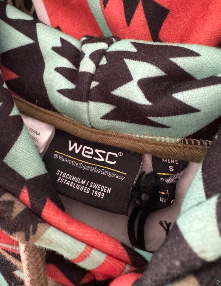 WEZC: Moletom com capuz Native American Heritage Month laranja/verde/preto unissex P lindo - Imagem 3 de 4