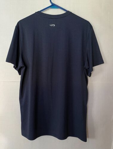 MTA SPORT Breathable Short Sleeve T-Shirt Size L Dark Blue - Picture 3 of 3