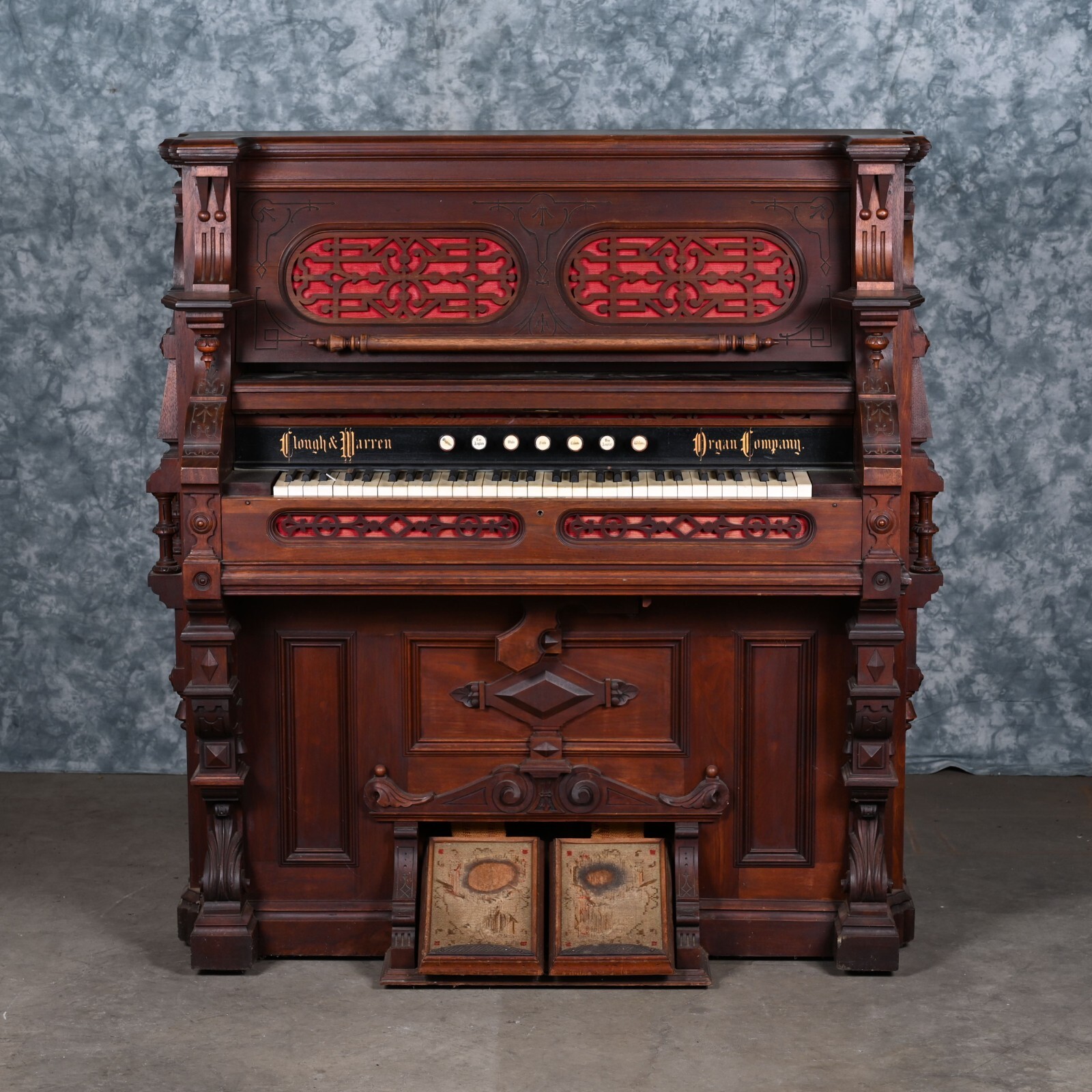 Vintage Antique Clough & Warren Pump/Reed Organ  1876