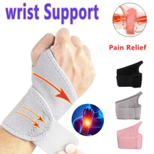Wrist Hand Support Brace Carpal Tunnel Splint Stabilizer Straps Sprain Relief US