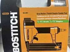 NEW Bostitch SB-2IN1 Brad Nailer / Finish Stapler Combo Kit, Hard Case WARRANTY
