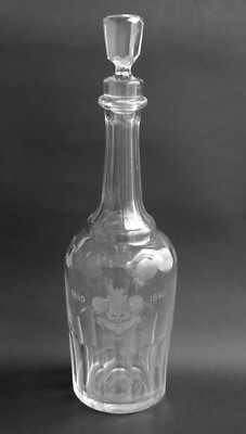 carafe - Cognac J. Prunier & Cie - Cristal Baccarat ? - Fin 19th C./ Début XXe