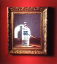 Absolut Vodka Back-Lit Lenticular 3-D Picture 12 by 13 inch Great 3-D!