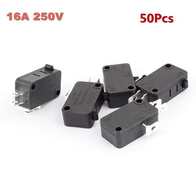 50Pcs Push Button KW1-103 3-Pin Microswitch SPDT 16A Micro Switch  190459393546 | eBay